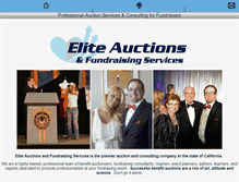 Tablet Screenshot of elitefundraisingauctions.com
